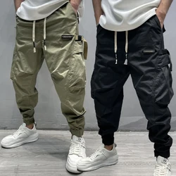 Autumn New American High Street Fashion Retro Loose Harem Pants Mens Trendy Leggings Loose And Versatile Wide-Leg Casual Pants