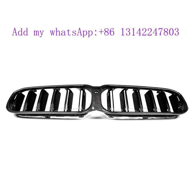 

Replaced Style Carbon Fiber + ABS Front Bumper Mesh Grill Grille for G30 G31 520 530 540 550 & F90 M5 LCI 2020-2024