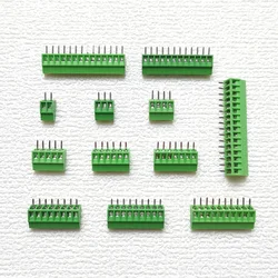 Conector de bloque de terminales de tornillo PCB de paso, 2,54mm/0,1 