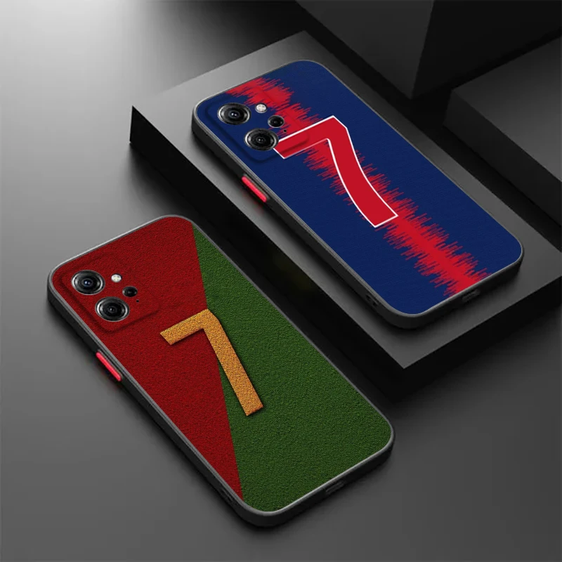 Football Stars No.10 7 Hot glassato traslucido per Redmi 8 8A 9A 9C 9AT 9 9T 10X 10A 10C 10 11A 12C 12 13C 5G TPU Phone Case