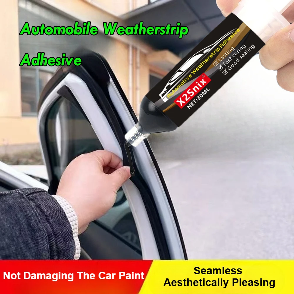 Black Automotive Sealant Windshield Door Seal Glue Efficient Window Sealant Adhesive Waterproof Repair Sealer Silicone Rubber