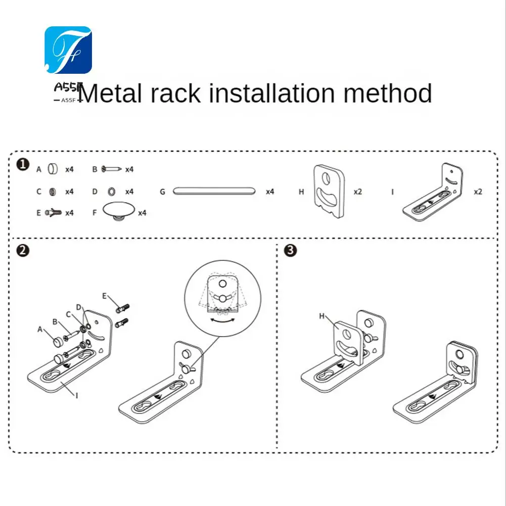 

A55F-2Pcs Подставка для звуковой панели Универсальный противоскользящий металлический настенный держатель для звуковой панели для дома
