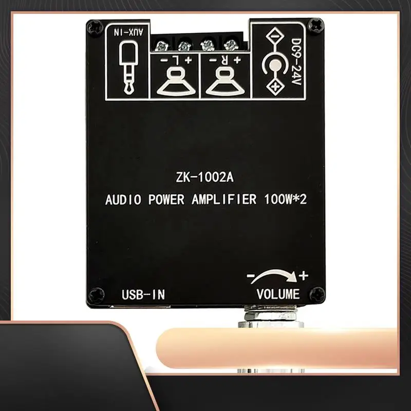 

ZK-1002A Плата усилителя мощности Bluetooth 5.1 с защитой от короткого замыкания для Sound Box-N34R