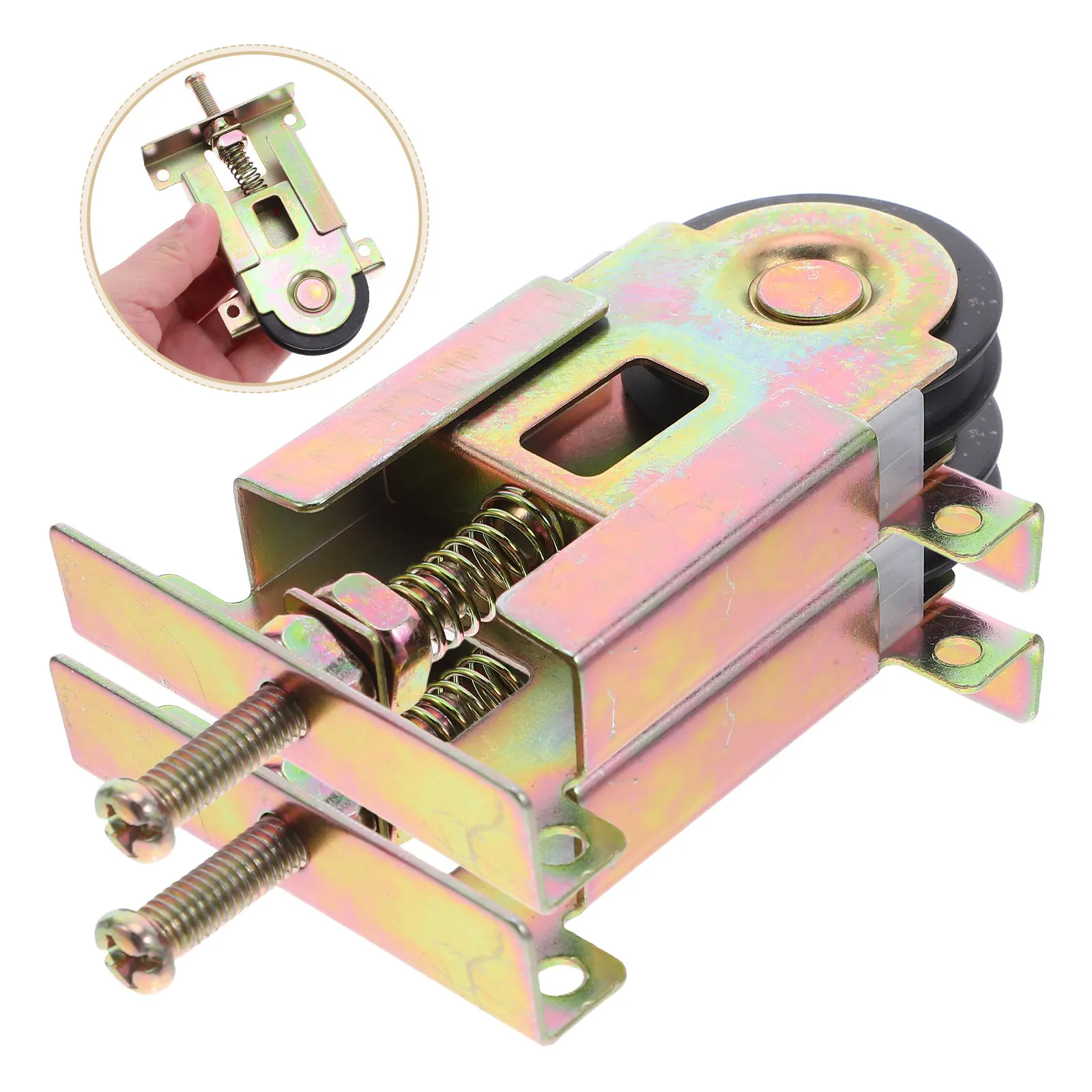 

2Pcs Sliding Door Roller Replacement Wheels Pom Concave Ball Bearing for Closet Cabinet Wardrobe Mirror Doors Height Adjustable