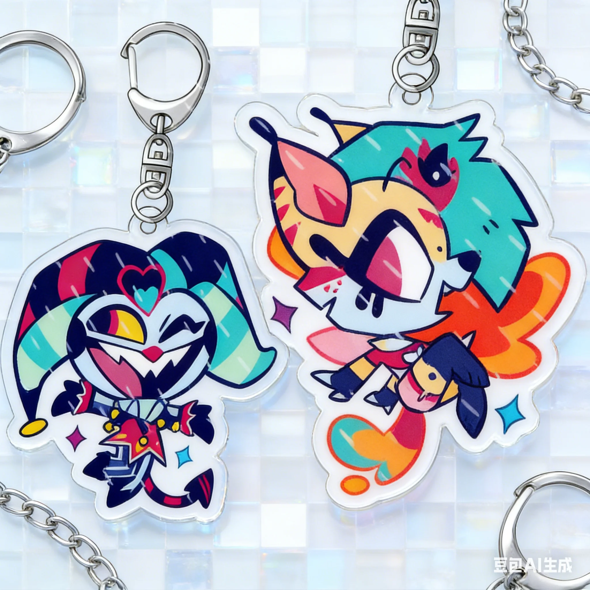 

Новые акриловые брелоки серии Hazbin Hotel Vox: милые мультяшные аксессуары для рюкзаков, подарки на фестивали