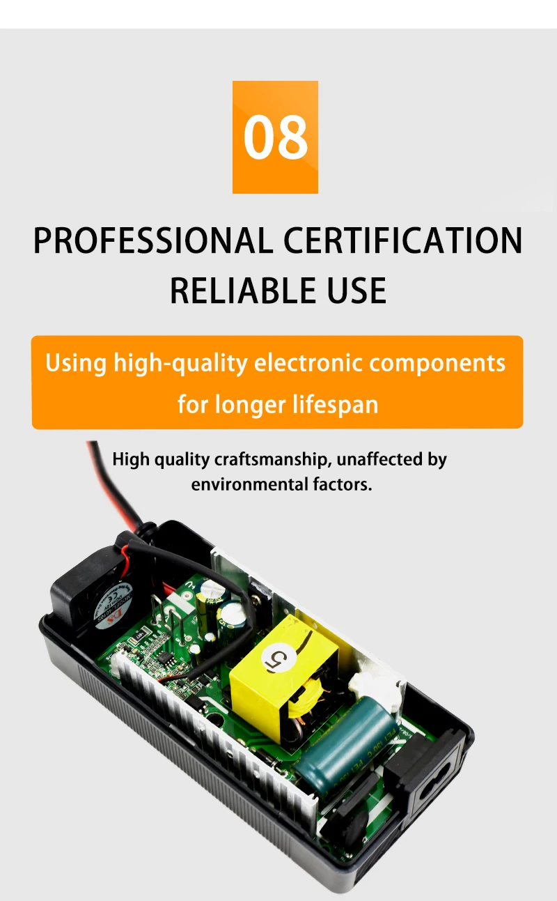 48V 54.6V 3A Lithium Ion Battery Charger for Lithium Battery Pack 3 Pin Female Plug IEC