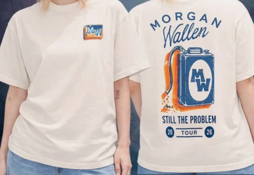 Morgan Wallen Merch Still The Problem Tour 2026 T-Shirt  oversized t shirt  vintage clothes gothic women clothing