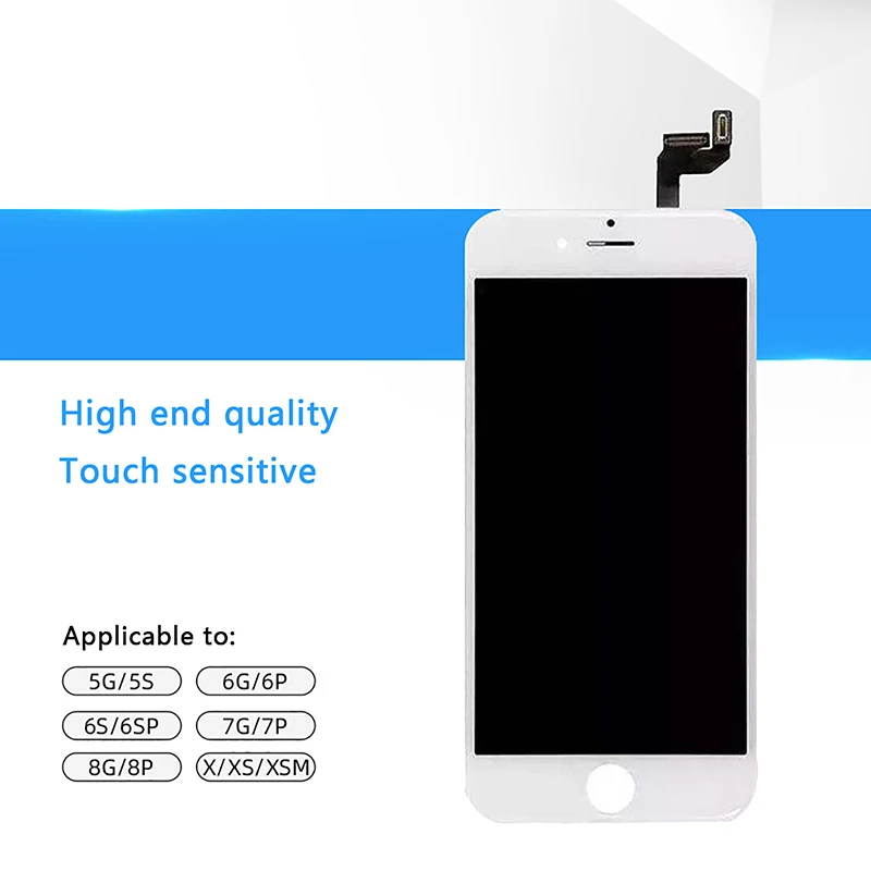 AAA+++Quality Display For IPhone 7 6 6S LCD Screen With 3D Touch Screen Digitizer Assembly For Iphone 6 Plus 6S 7 8 Plus Display