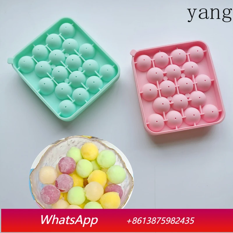 

YJQ 5PCS Silicone Ice Hockey Mould Round Ice Cube Mould Whiskey Silicone Ice Mould