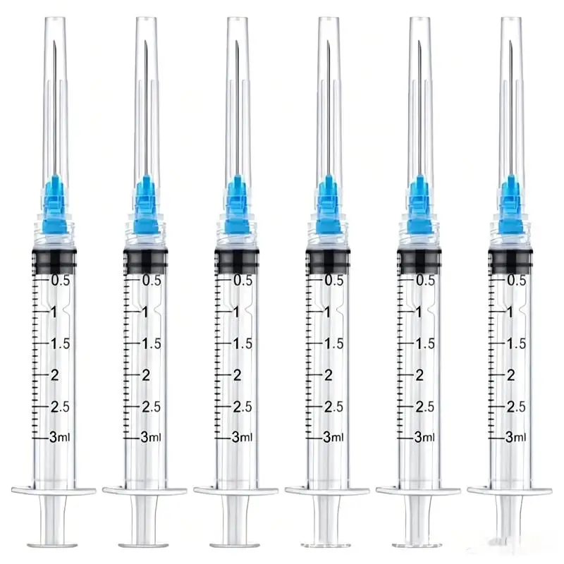 Disposable Luer Lock Syringes 10Pcs 3ml Versatile Use for Pet Medication Farm Poultry Care Industrial Small DIY Projects