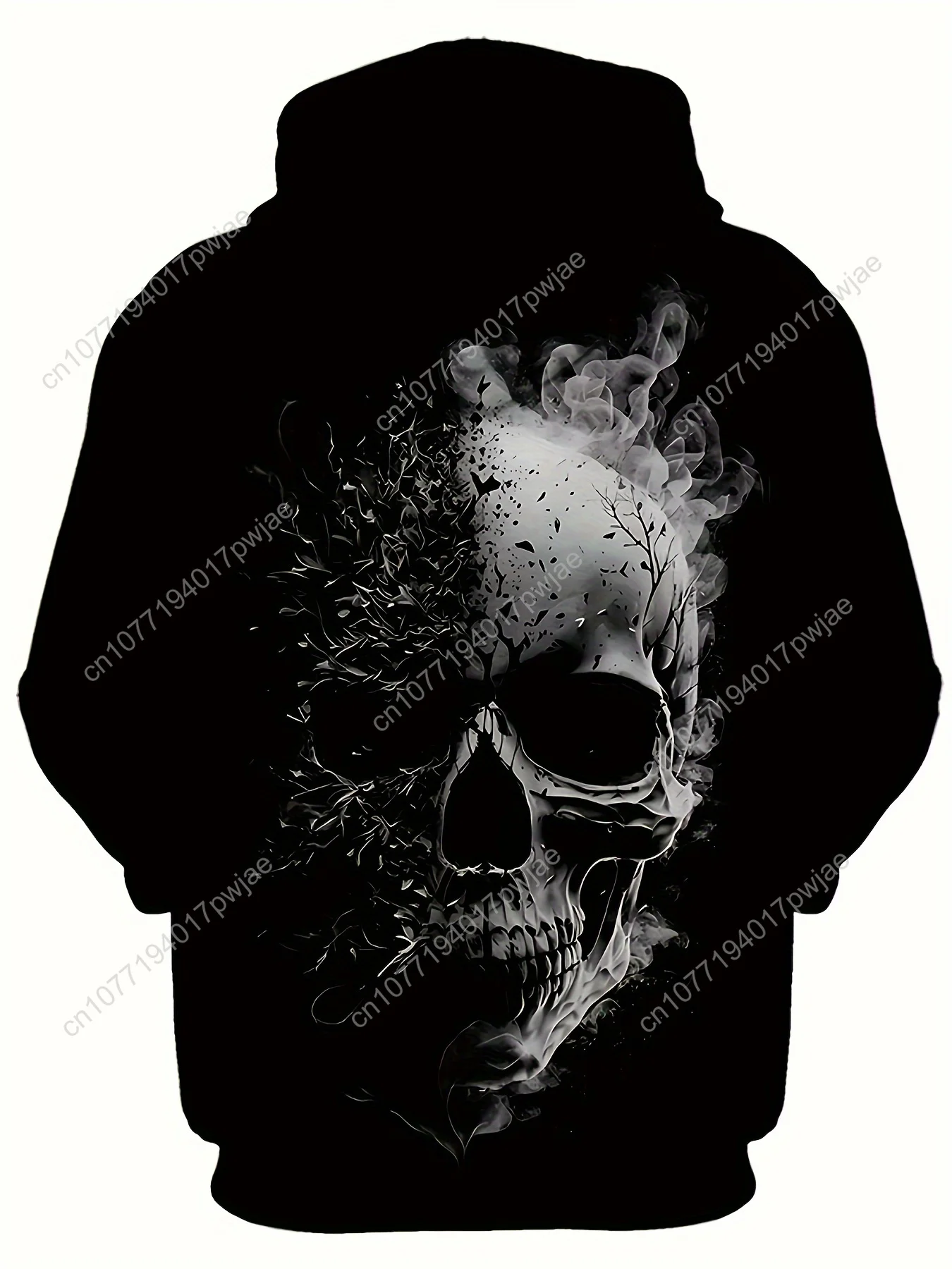 Мужская толстовка с 3D-толстовкой — повседневный дизайн с узором, осенне-зимняя уличная одежда, мягкая толстовка для мужчин