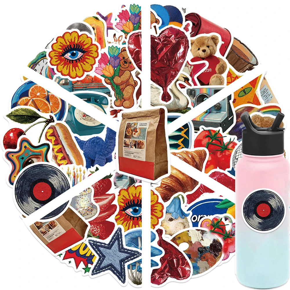 10/30/50pcs Transparent Dessin Animé Aquarelle Paysage De Noël Graffiti Autocollants Ordinateur Portable Scrapbook Téléphone Décoration Autocollant Autocollants