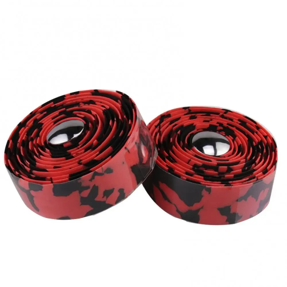 Bicycle Handlebar Tape With Plugs Anti-slip Handlebar Bar Tape Bike Bar Tape MTB Cycling Wrap Straps Riding Mountain End Plug