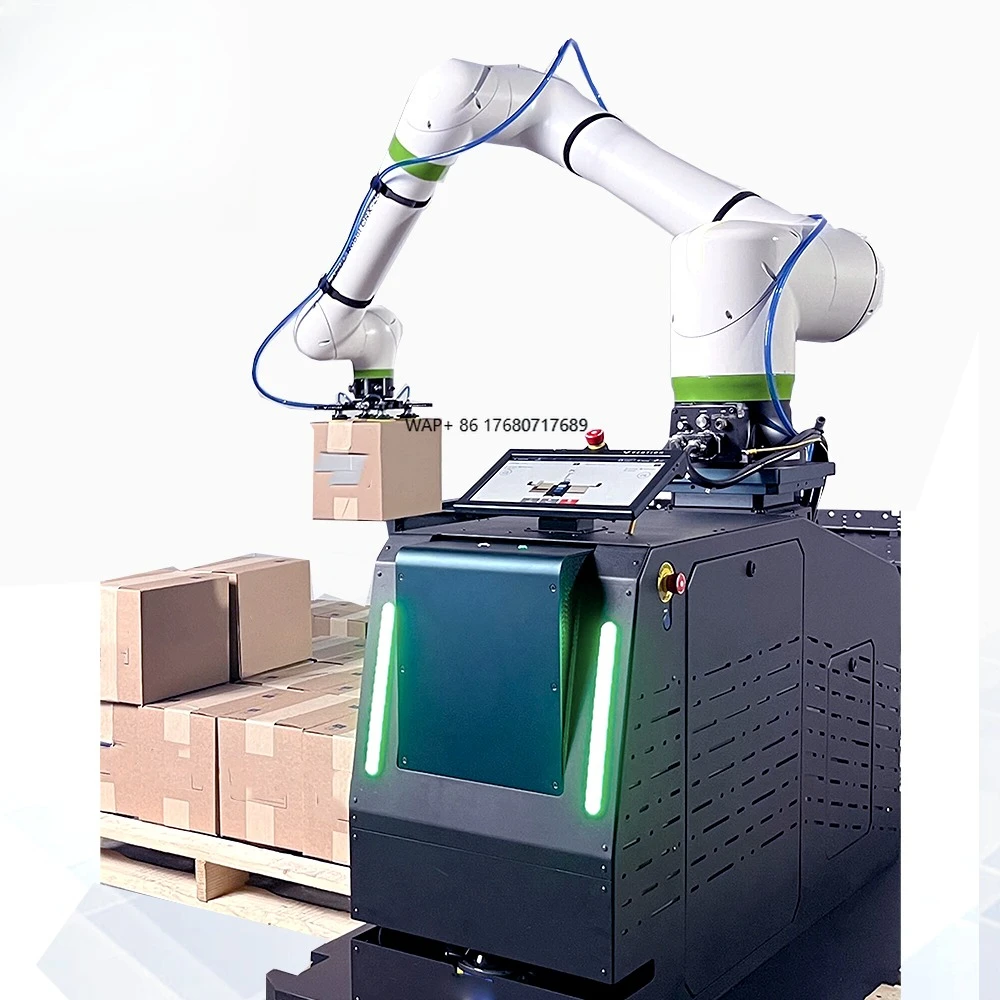 

collaborative robot system with 5 kg arm servo-electric drive, IP54 protection rating for machine operation material handling