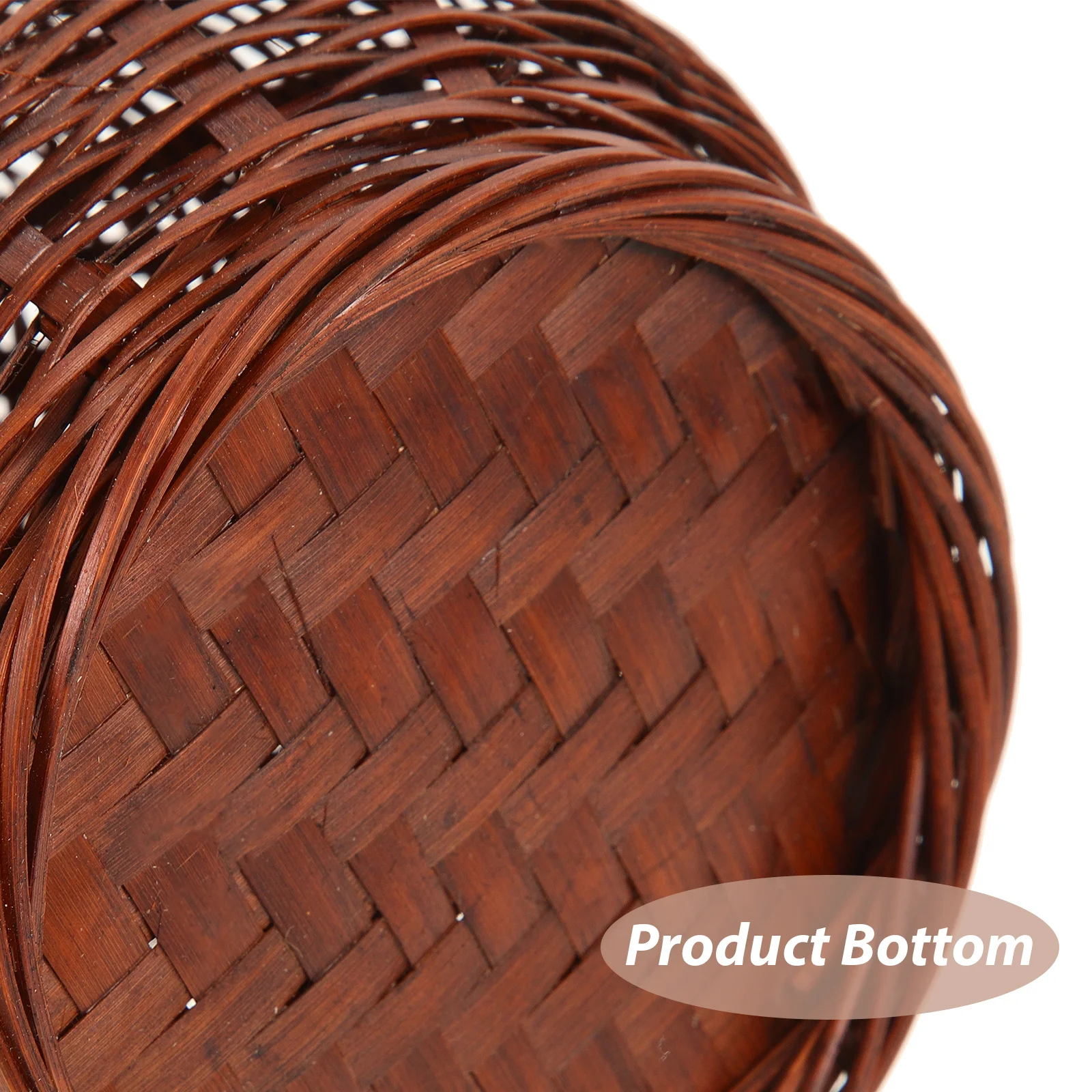 

Bamboo Woven Vase Rustic Decorative Flower Arrangement Holder Simple Style Desktop Ornament Braided Vase Household Flower Basket