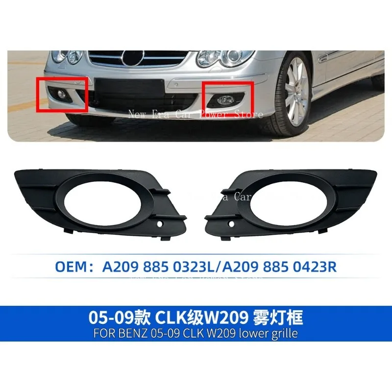 A2098850323 A2098850423 Is Suitable for CLK Level W209 Front Bumper Fog Light Frame Grille Rubber Mesh