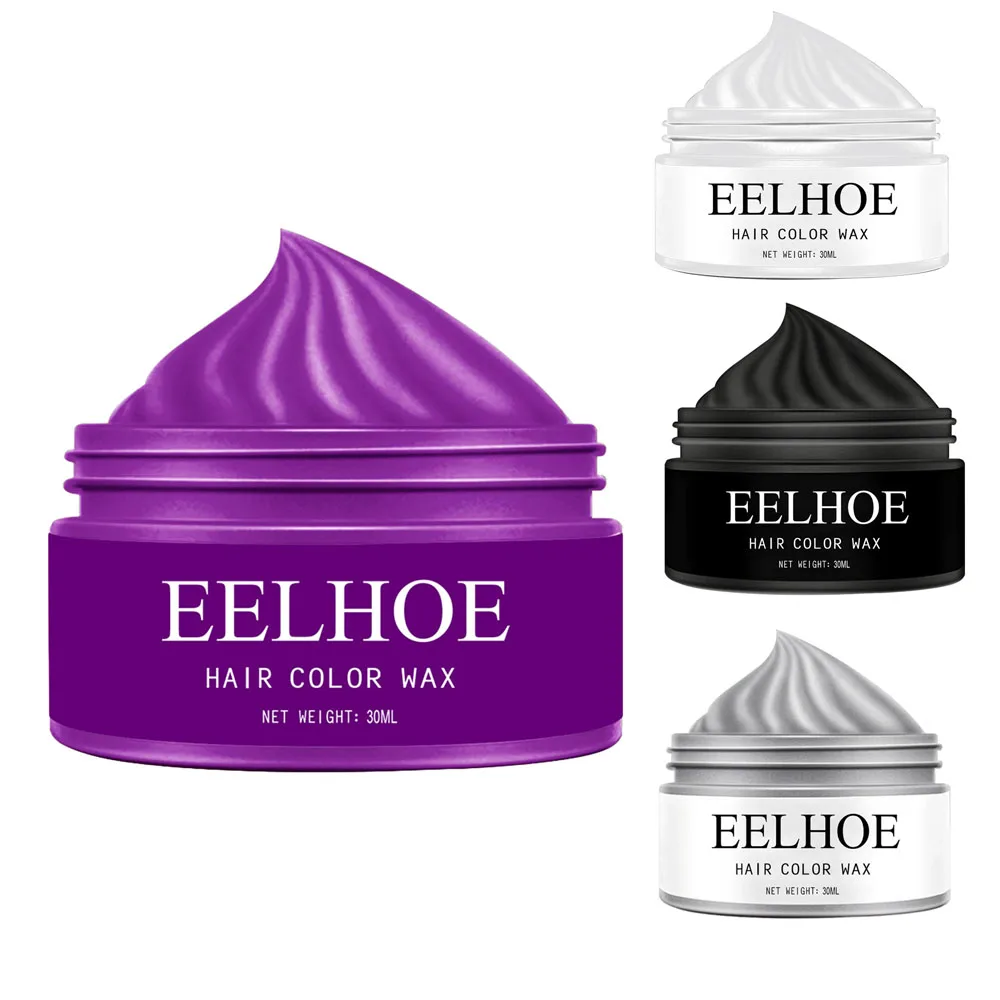 

Мгновенная временная краска для волос, воск для мужчин, сделай сам, грязь, одноразовая формовочная паста, крем-краска для волос, гель для окрашивания волос, укладка, серебристо-серый, 30 м