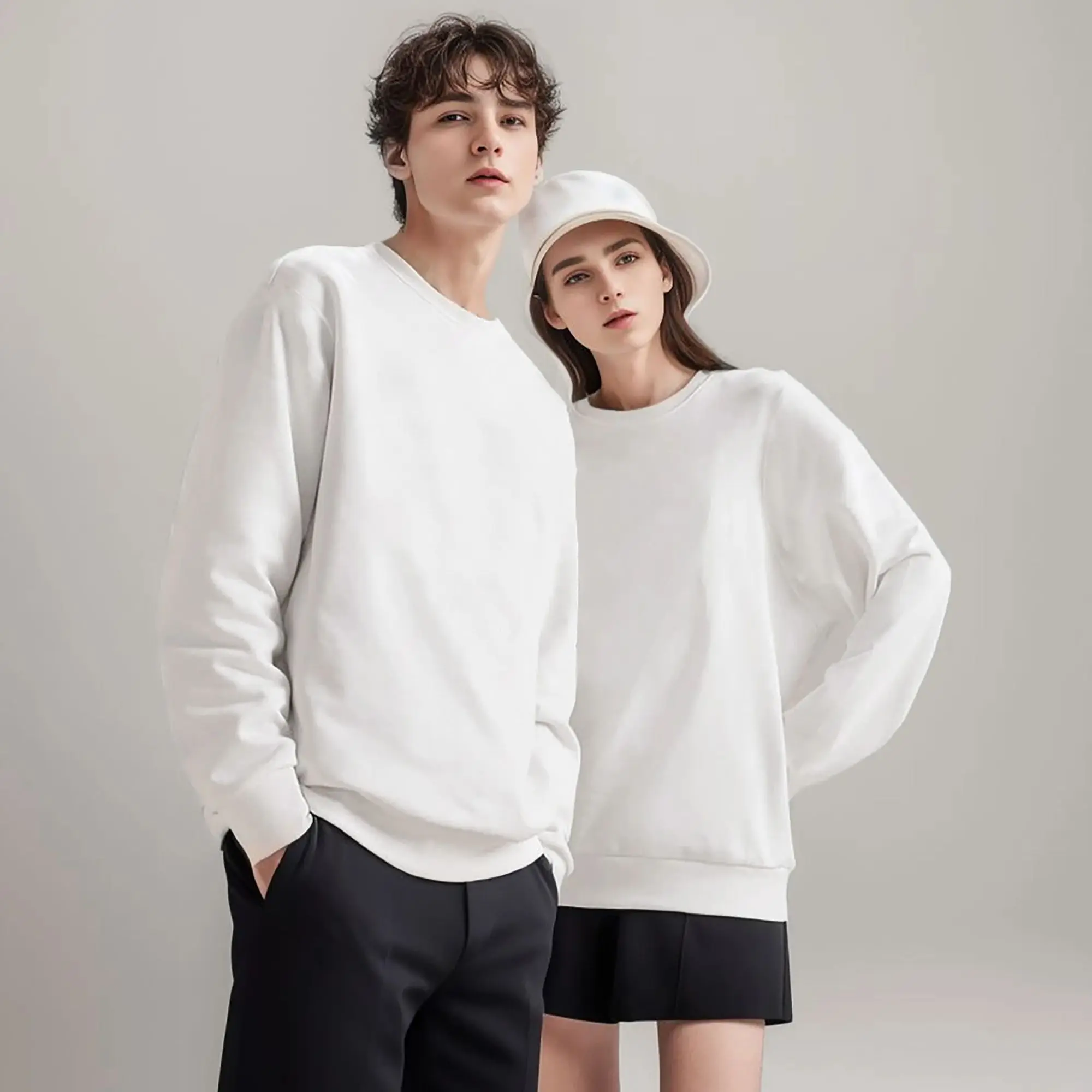 

Fashionable Round Neck Sweatshirts for Spring and Autumn Casual Sports Tops Men and Women Fashionable S-3XL