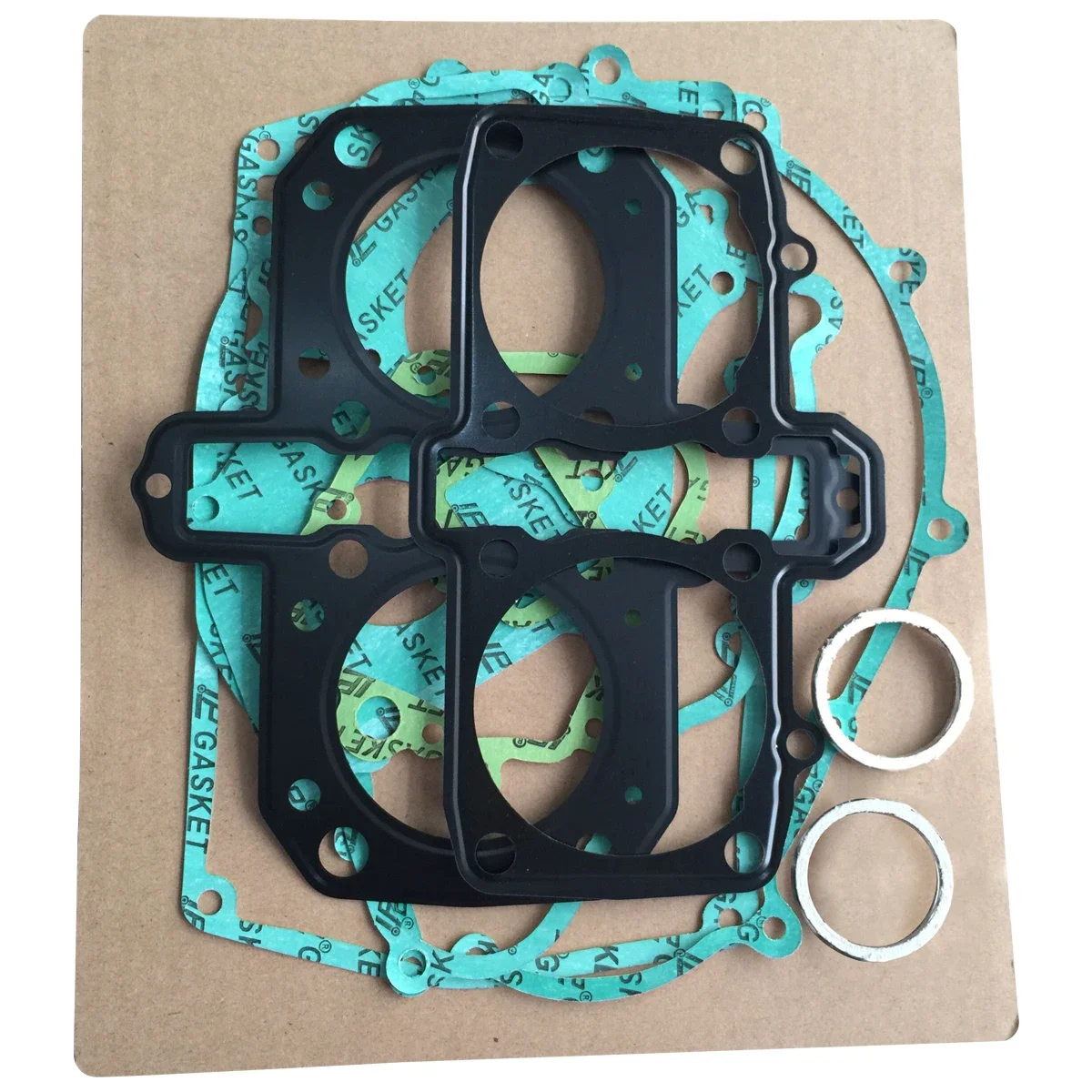 Motor Engine Crankcase Cover Gasket Kits For Kawasaki EN450 Vulcan 454LTD 1985-1990 EX500 1990-2000 Ninja 500 500R 1994-2009
