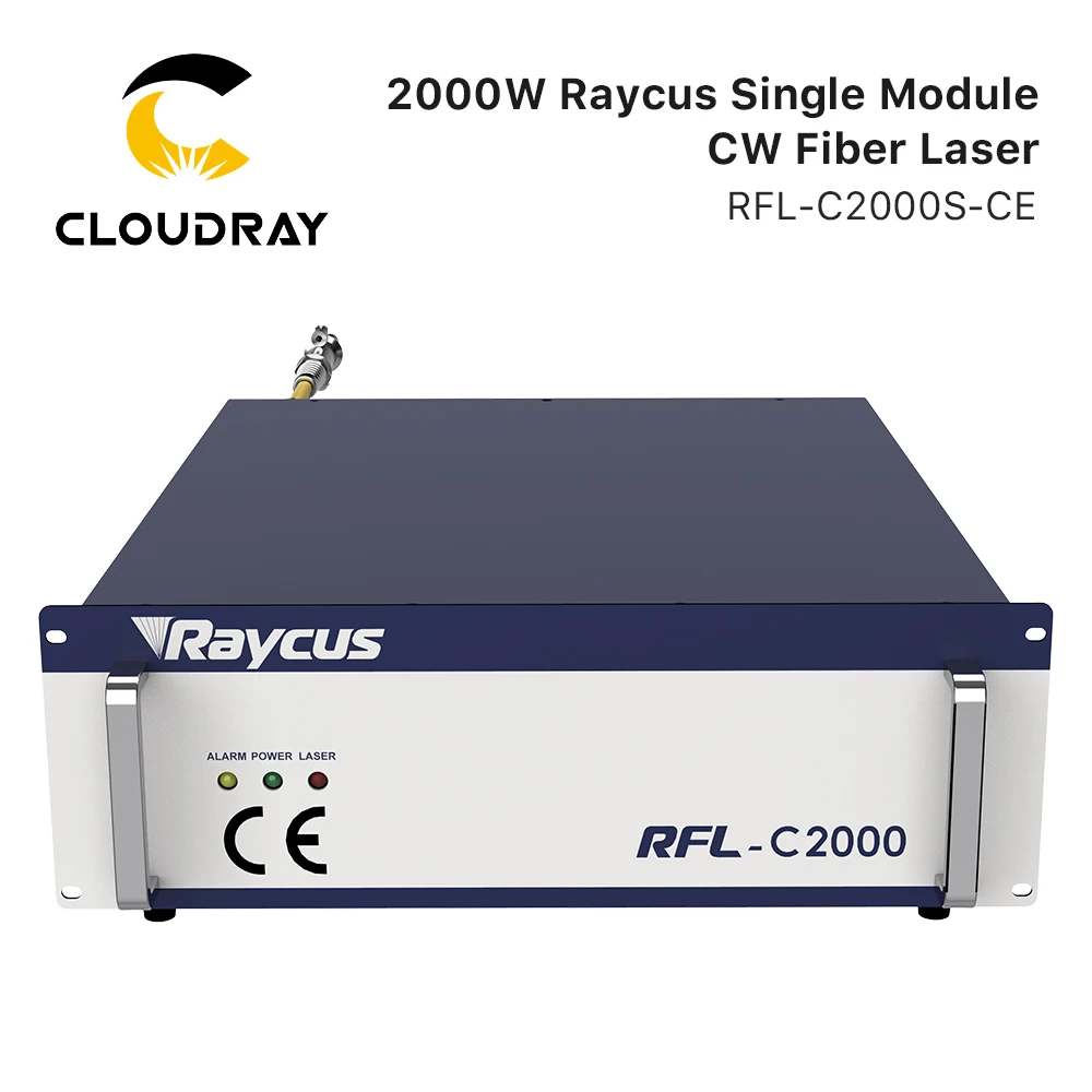 Cloudray Original Raycus Fiber Laser Single Module CW Fiber Lasers RFL-C1500S/2000S 1500W 2000W 1064nm for Fiber Cutting Machine