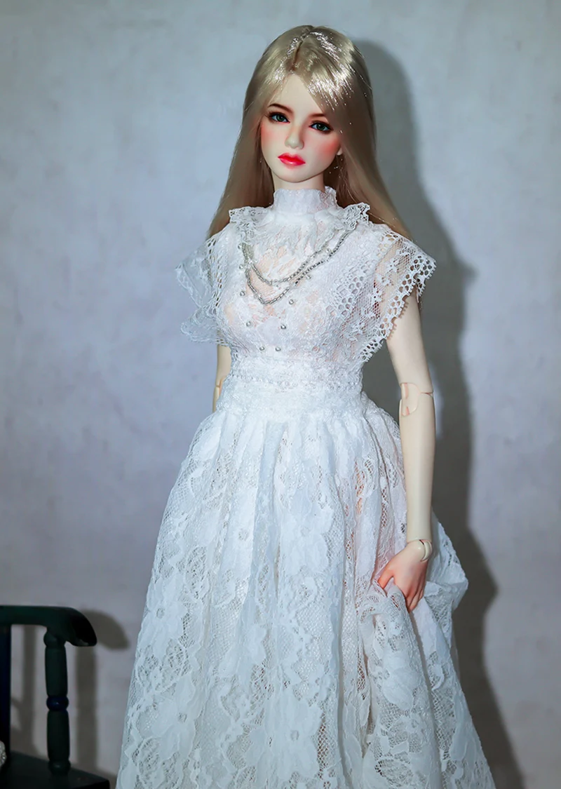 Barbi OB27 1/6 Figure Doll 1/4 1/3 Scale BJD Wedding Dress For BJD/SD YOSD MSD SD13 EID Big Girl Clothes Accessories A1456