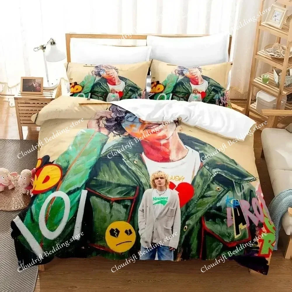 Exquisite 3D The Kid LAROI Wallpaper Anime Digital Printing Bedding Set Duvet Cover Comforter Bed Youth Kids Girl Boys Gift026