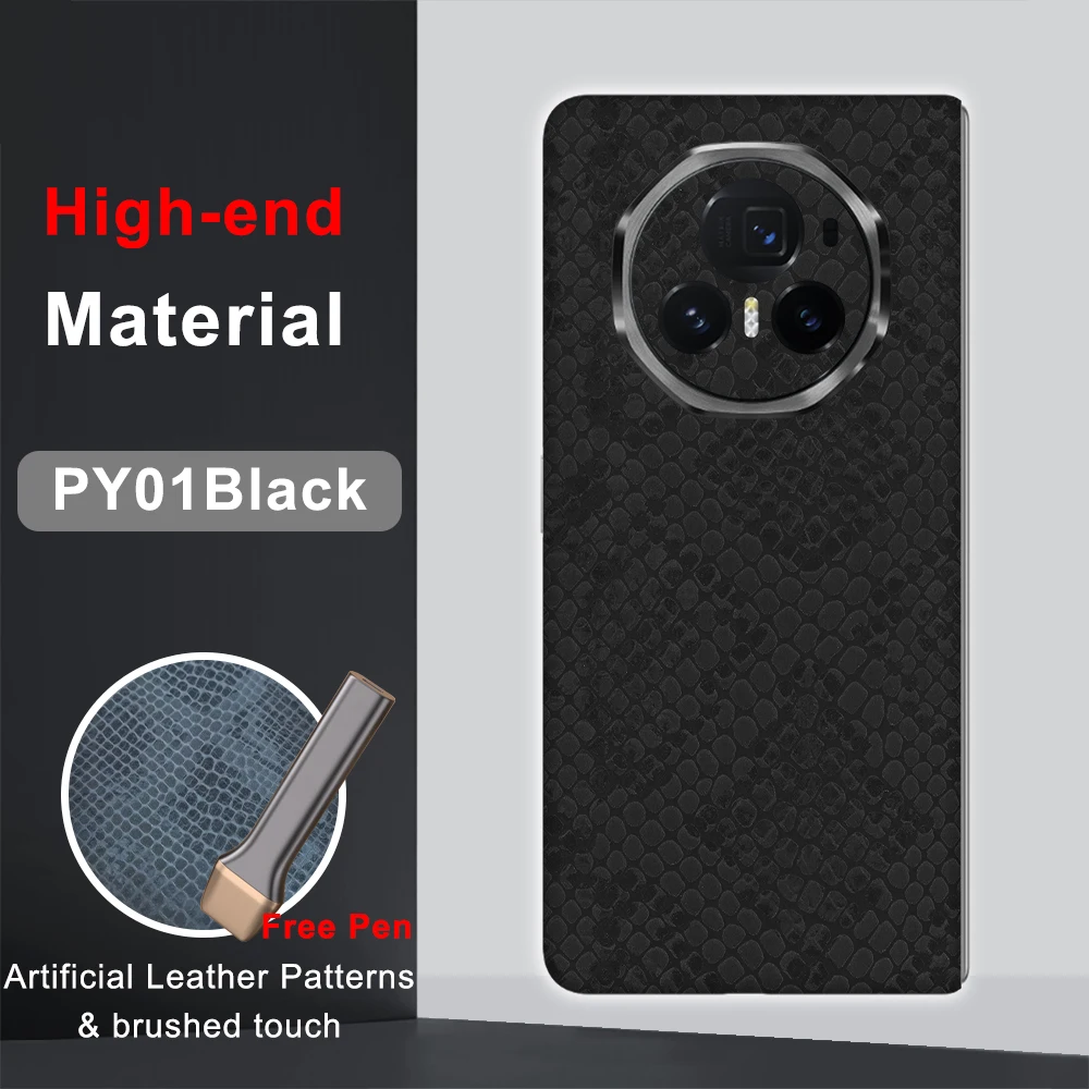 Casekid Skin Leather For Honor Magic V3 Fold Sticker Magic V2 Back Film VS3 VS2 V2 RSR VS V Full Cover decalcomania protettiva Wrap