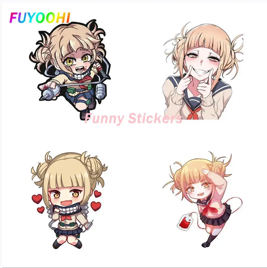 

FUYOOHI Play Stickers for Himiko Toga Anime Car Sticker Motorcycle Laptop Vinyl Car Accessoires Campervan Graffiti Decor Decal