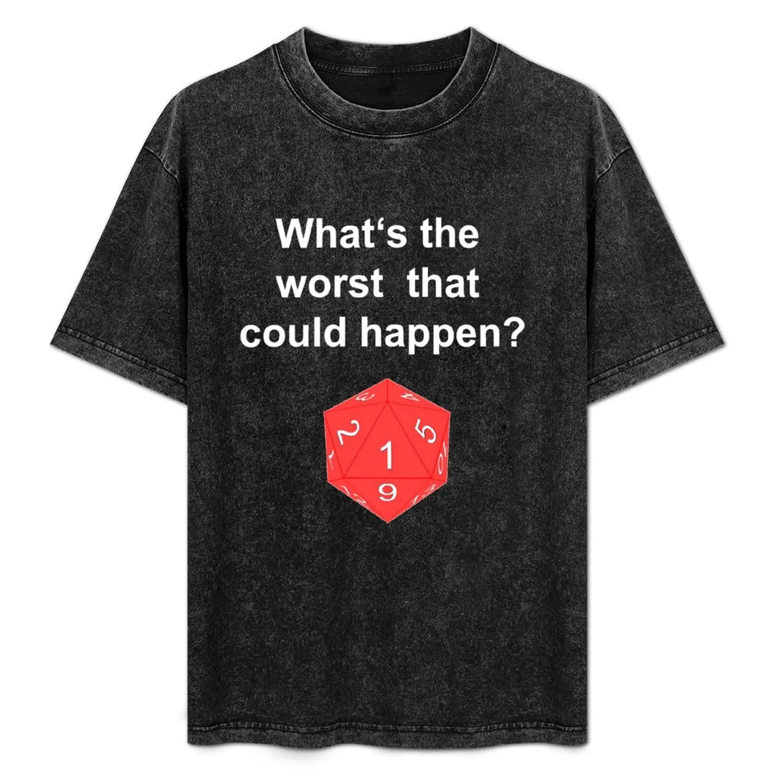 what's the worst that could happen T-Shirt heavyweights vintage graphic tee vintage t shirt men