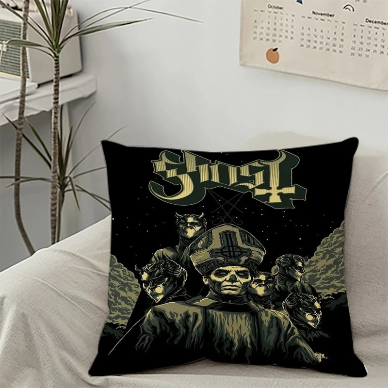 Home Decor G-Ghost B-Band Pillowcases for Pillows 45x45 Cushion Cover Covers for Decorative Cushions Aesthetic Room Decoration