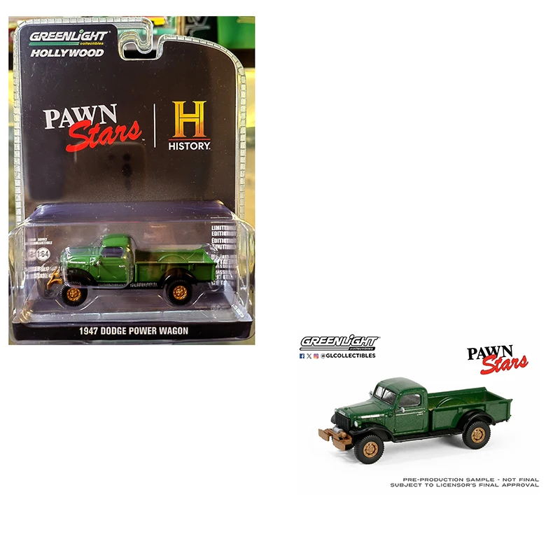 

Greenlight 1947 Dodge Power Wagon GREEN #62030-D "All Terrain" Series 1/64 Diecast Model Car by car Collectibles