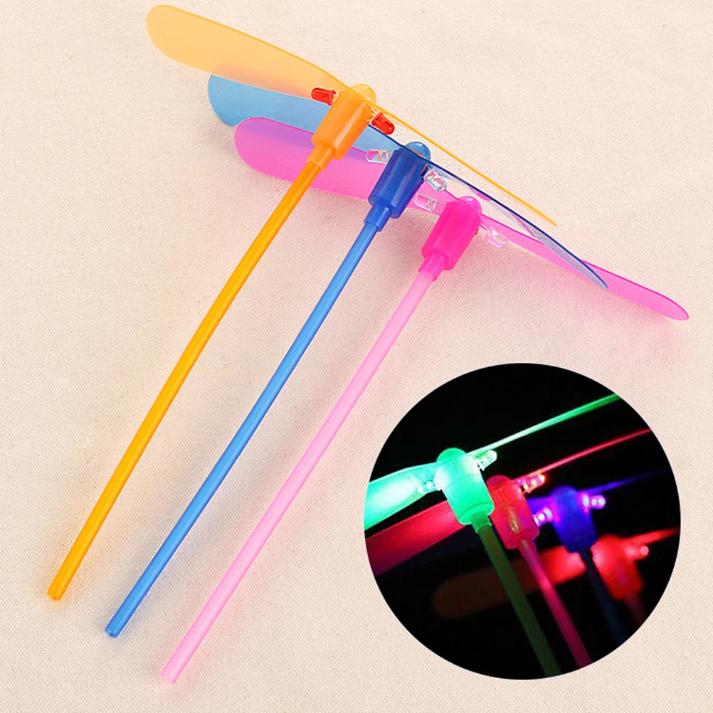 

20Pcs LED Glowing Flying Dragonfly Durable Safe Use Kids Birthday Daily Life Gift Entertain Children Random Color