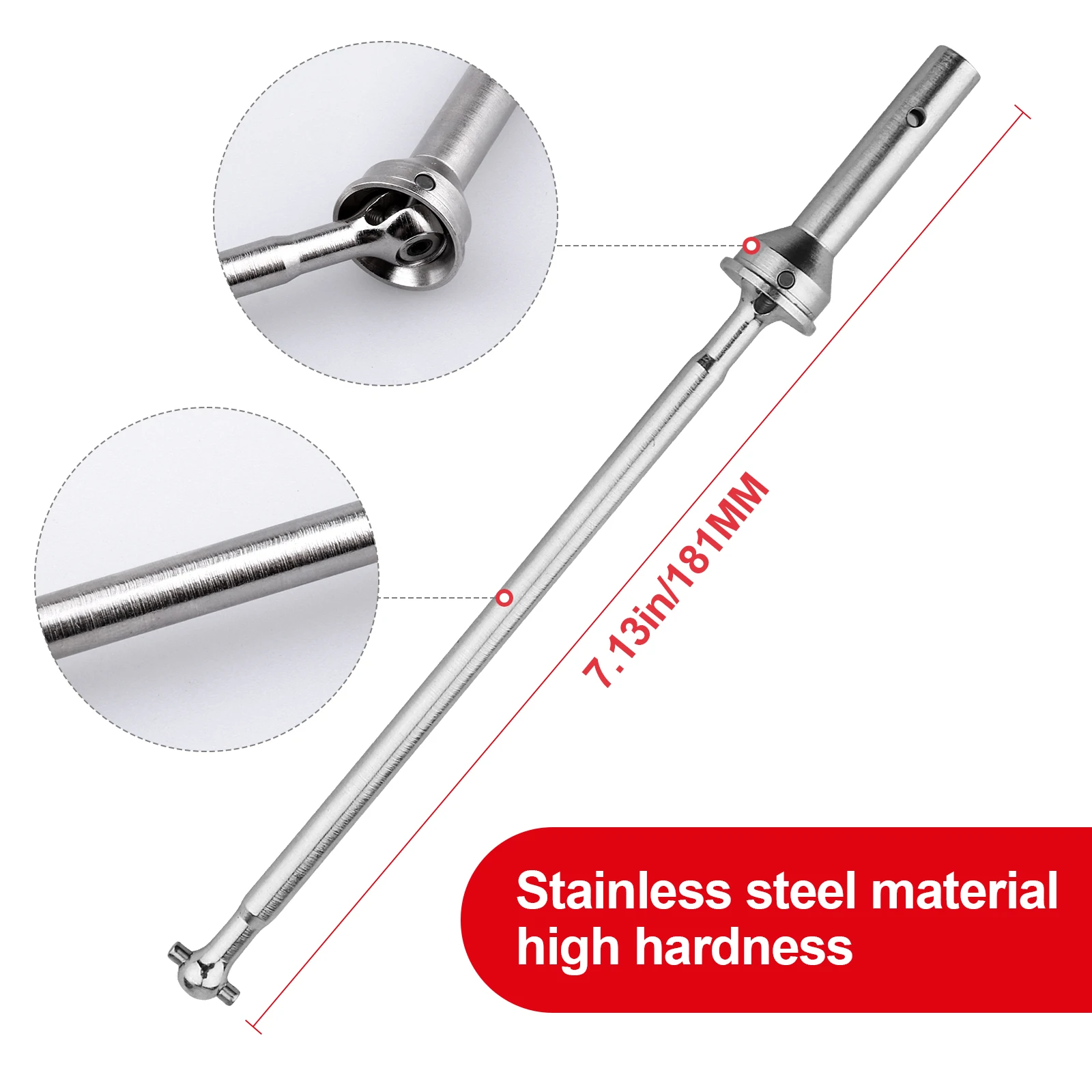 HobbyPark Steel Driveshafts Replacement Rear CVD for Arrma Notorious Talion Outcast 6S