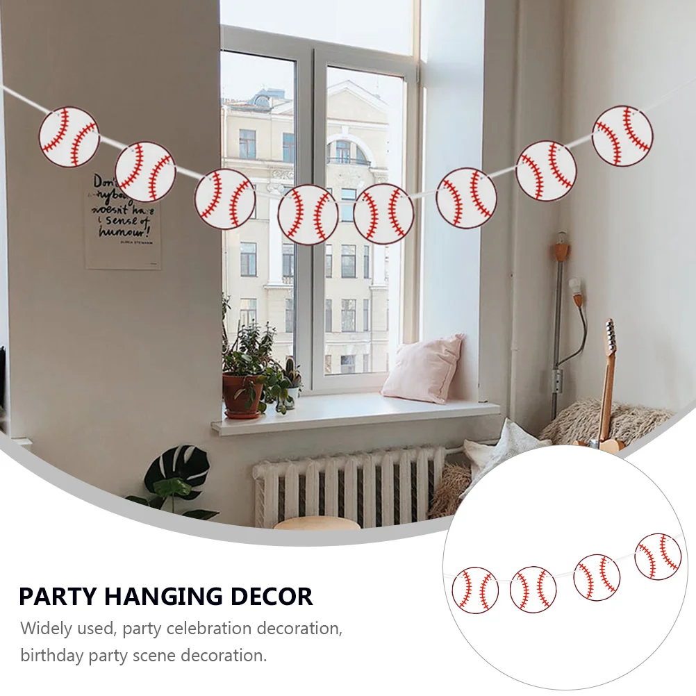 

Baseball Theme for Birthday Hanging Wall nament Photo Prop DIY Celebration Party Decorative Supplies Supplies
