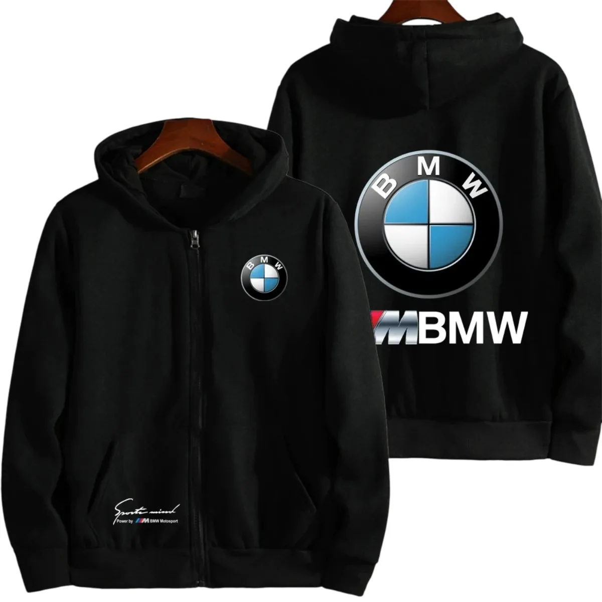 

BMW M logo racing motorcycle team men's hooded sports shirt - Spring/Summer style fashionable men's sports shirt - 2025 new men'