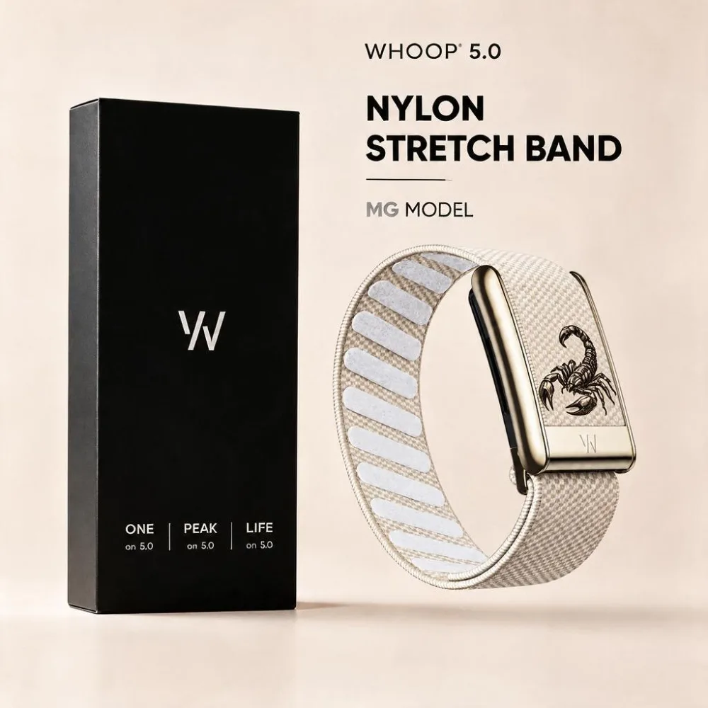 Compatible with WHOOP 5.0 MG Scorpion Pattern Nylon Woven Sport Replacement Wristband Fitness Band for PEAK LIFE