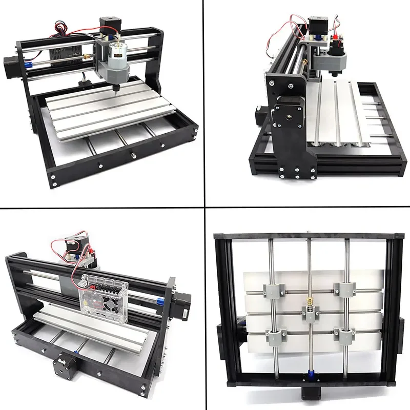 CNC-Fräser 3018 Upgrade Mini-CNC-Fräsmaschine mit GRBL 1.1 ER11 3-Achsen-Controller mit Offline für Holzgravur