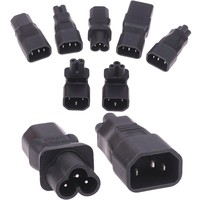 New UPS PDU Male To Female EU US Power Plug Adapter Socket Universal IEC320 C13 C14 To C5 C6 C7 C8 C19 C20 C21 Convert Connector