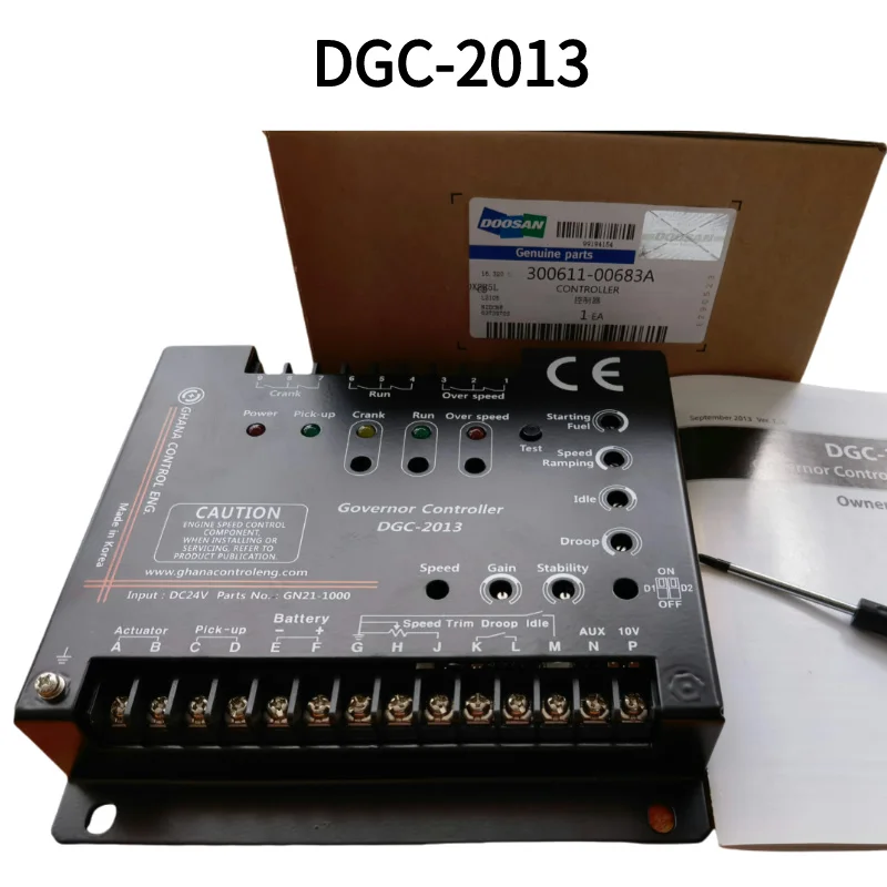 Original DGC2013 Doosan Generator Speed Governor DGC-2013 Generating Set Control Module 300611-00683A