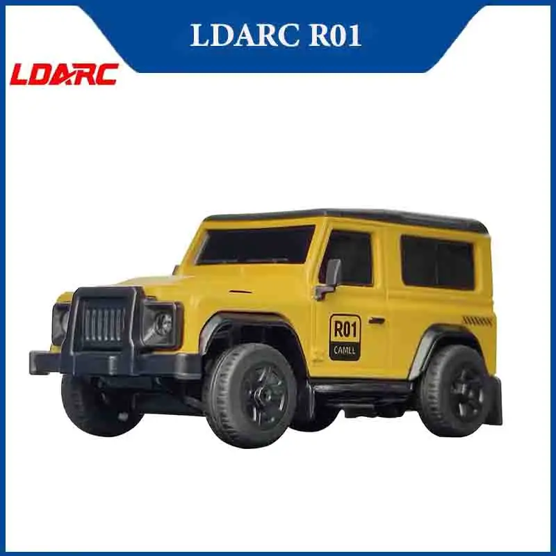 LDARC R01 MINI RC Crawler 1/64 modelo de Control remoto eléctrico simulado coche de mesa RTR 2,4 GHz juguetes para niños adultos