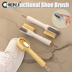 Multifunctional Cleaning Brush Soft-bristled Liquid Shoe Brush Clothes Brush Long Handle Brush Shoe Cleaner