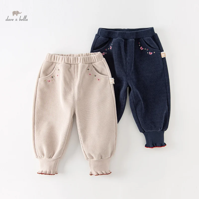 Dave Bella Children's Pants Autumn Winter Girls Casual Fashion Cool Loose Knitted Pants Party Outdoor Sport DB4237622