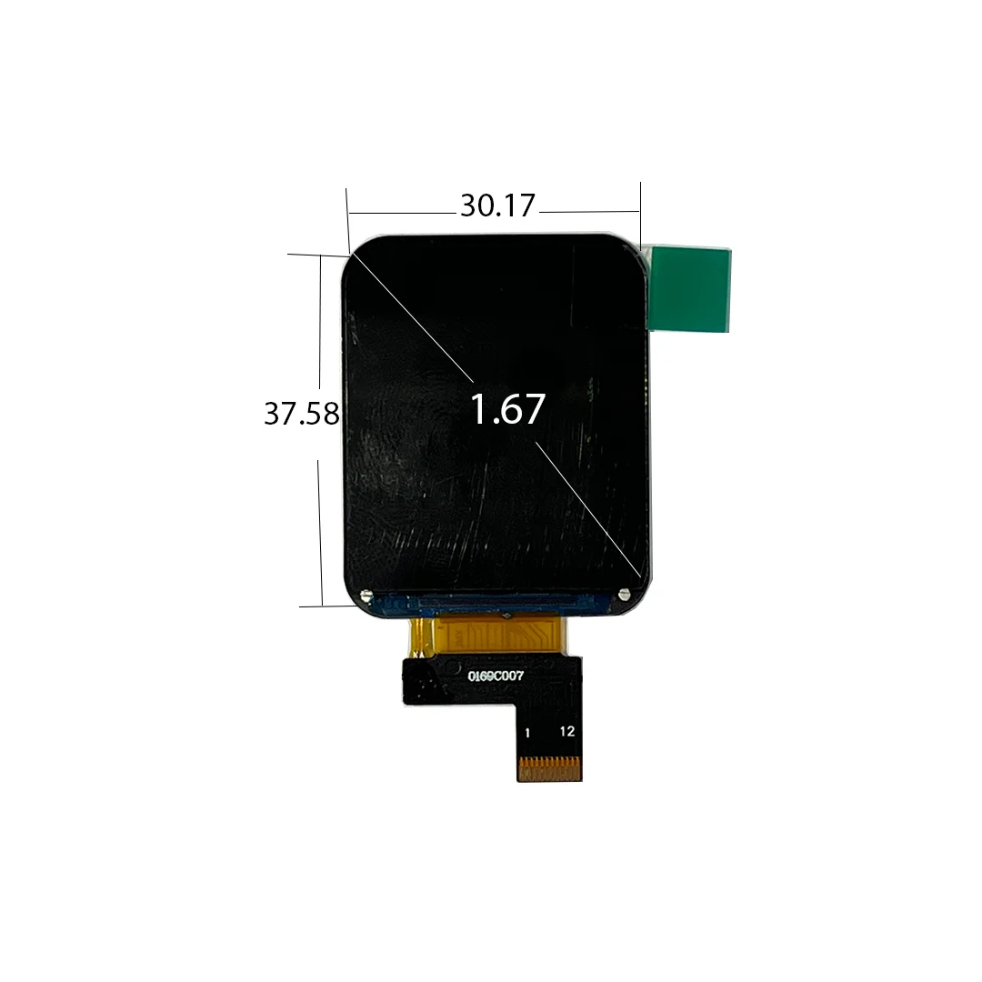 1.69 inch TFT LCD Display For Smart Watch 240*280 Resolution ST7789V3 Without Touch Screen or With Touch Screen