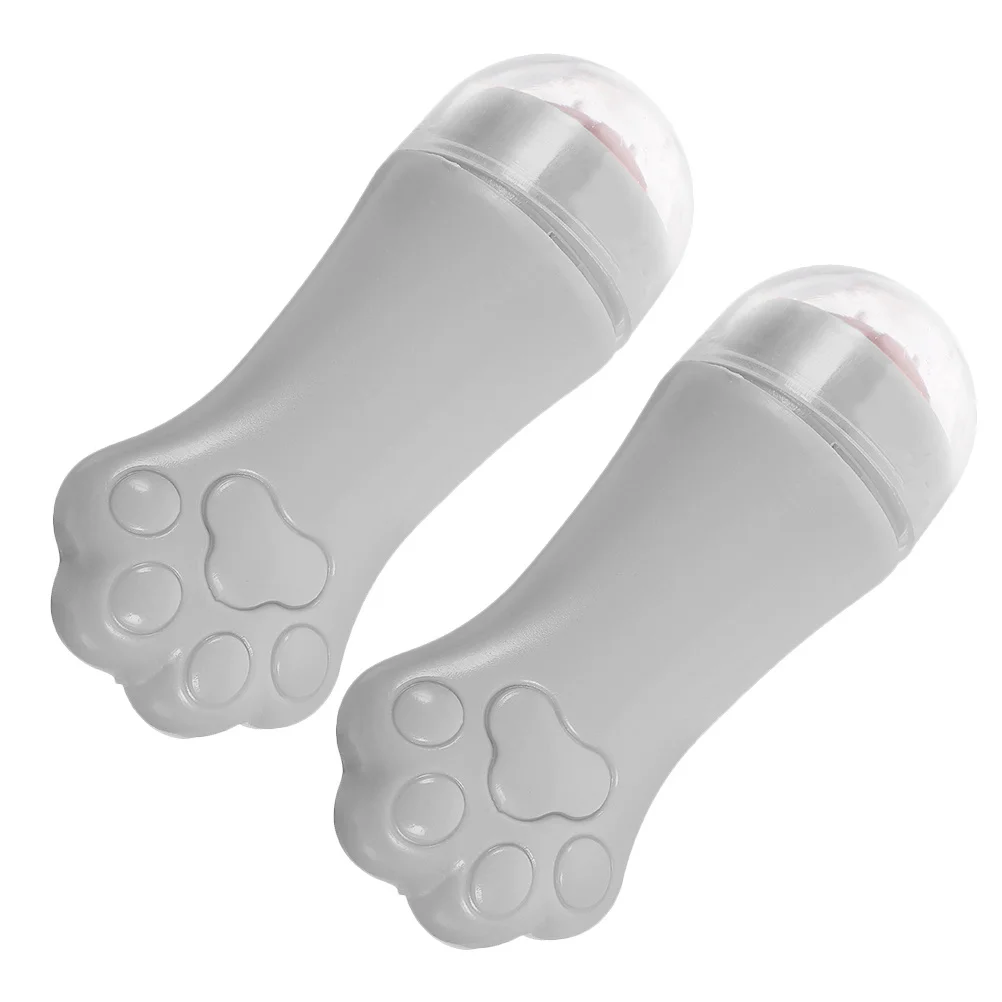 2 قطعة تدليك الوجه الأسطوانة للنساء المحمولة الوجه جهاز تدليك لمراكز التجميل مكافحة الانتفاخ أداة العناية بالبشرة الوجه المتداول جهاز الوجه