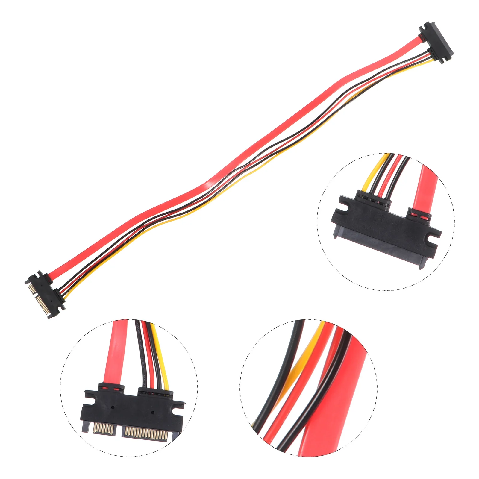 

2 шт. кабель адаптера питания 15-контактный гибкий разъем «папа-мама» для удлинителя компьютера