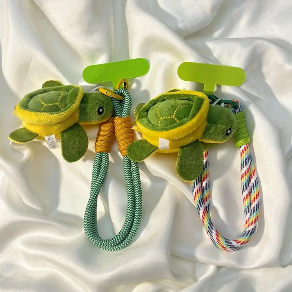 Fashion Plush Tortoise Mobile Phone Lanyard Universal Portable Cell Phone Strap Cute Anti-lost Mobile Phone Rope Bag Decoration