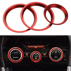 Car Air Conditioning Volume Switch Knob Decorative Ring for 2019-2024 Subaru Forester,Crosstrek 2018-2023, Impreza 2017-2023