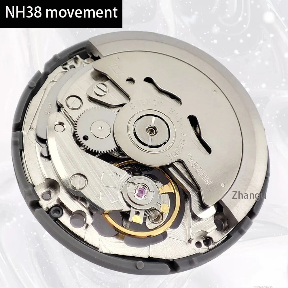 NH38 Movement Mod Series Automatic High Accuracy Parts Twenty-four Jewels NH38 Movement