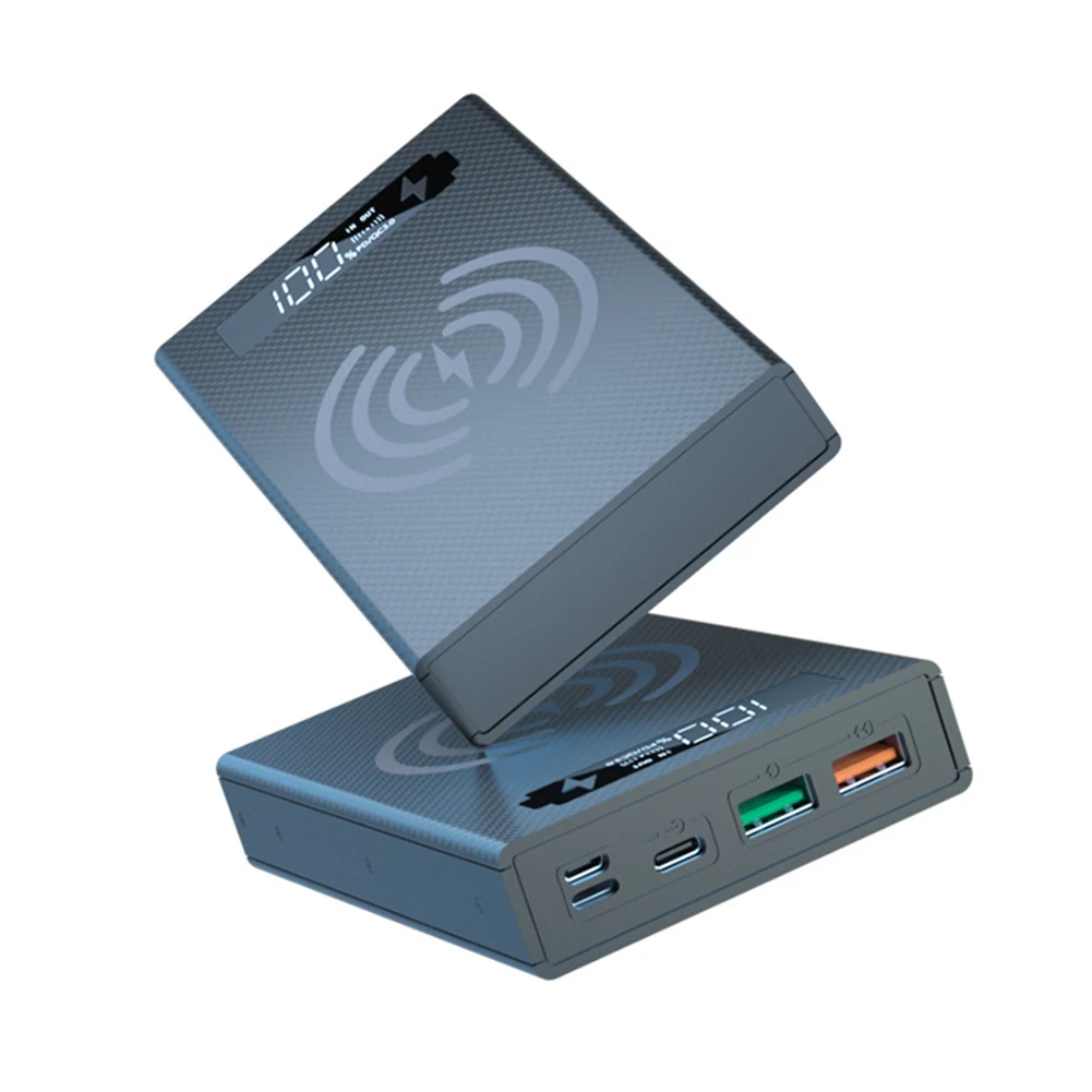 Wireless Battery Box DIY Mobile Power Supply Portable And Efficient Battery Holder Power Bank Case With PD QC3.0 USB C