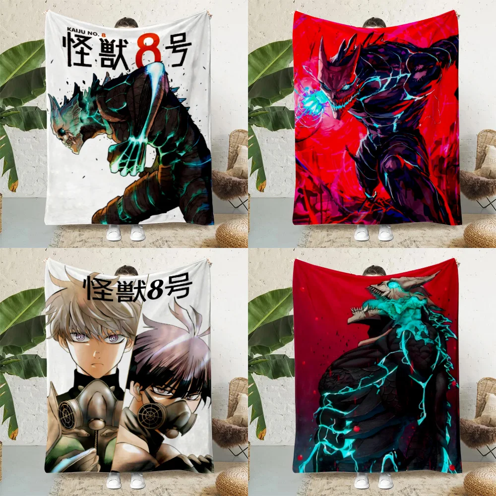 

Anime Kaiju Hachigou Printed Blanket Picnic Blankets Warm Blanket Soft and Comfortable Blanket Home Travel Birthday Gift